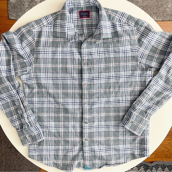 UNTUCKit Men’s Quenterra Plaid Flannel Buttom Down Shirt Medium Regular fit - Picture 1 of 6